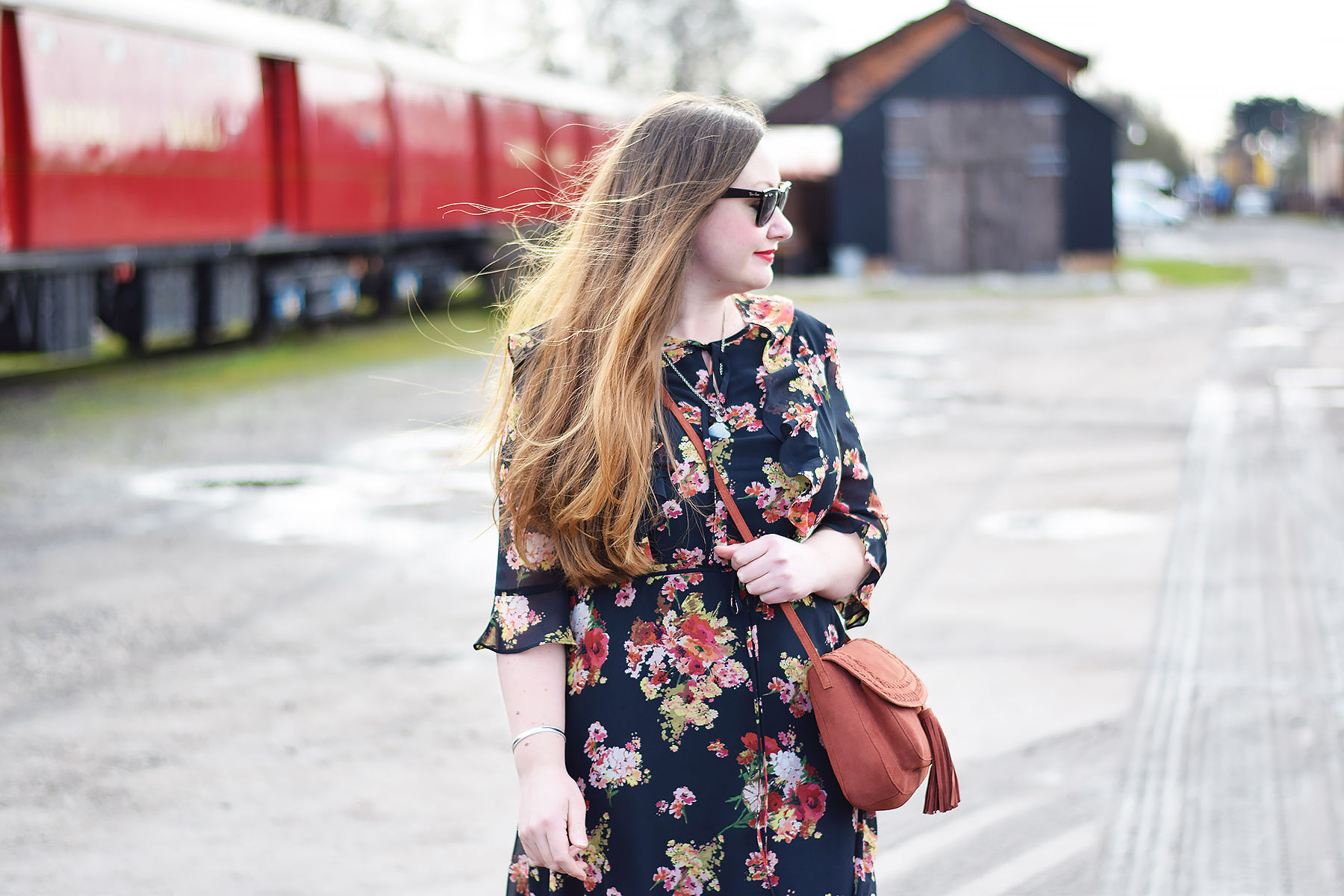 How to style a frilly floral dress