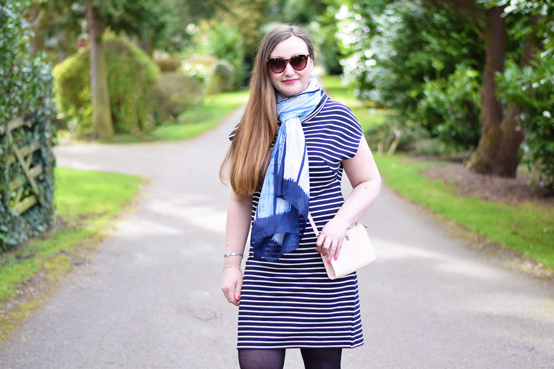 Flattering striped dress