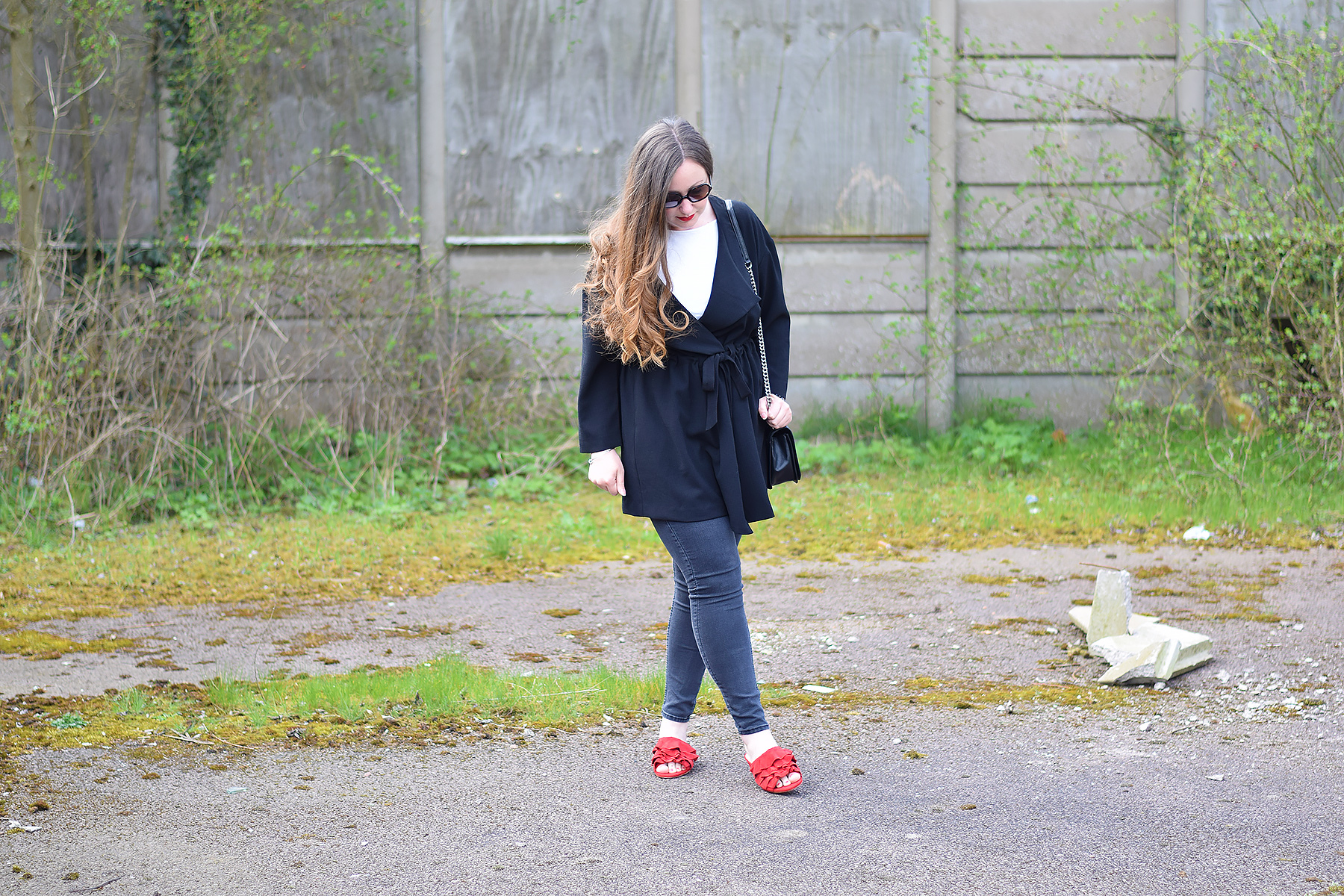 Topshop Darcy Red Mules Outfit