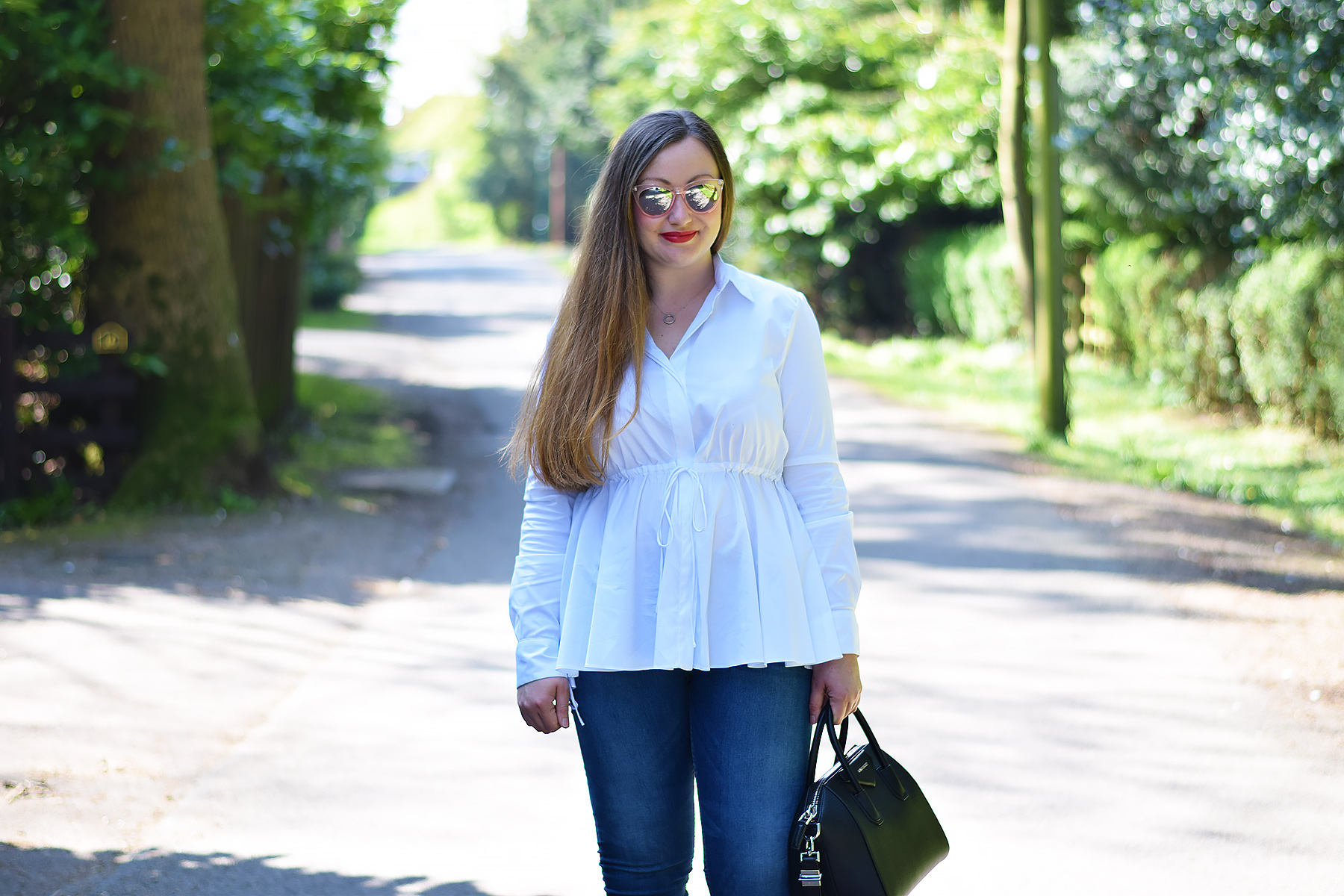 zara white shirt outfit with a twist
