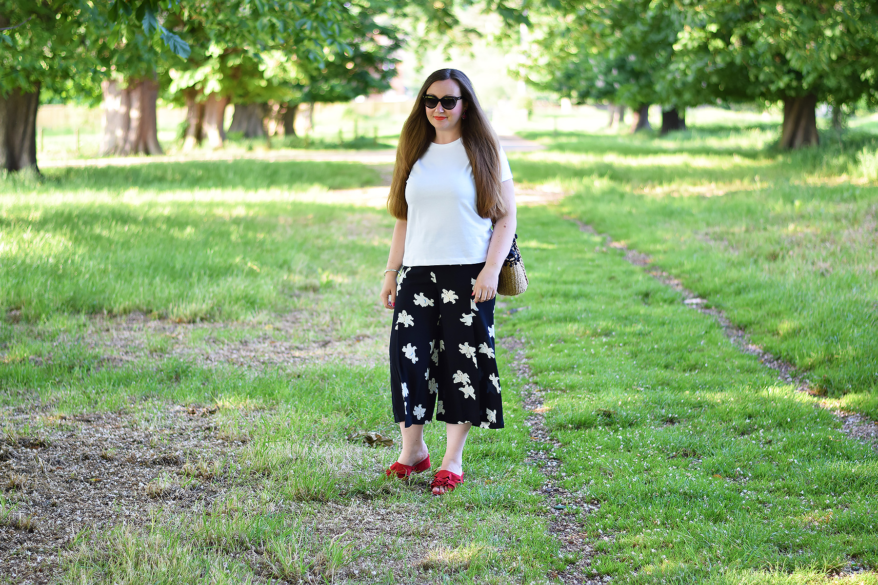 How to wear floral culottes