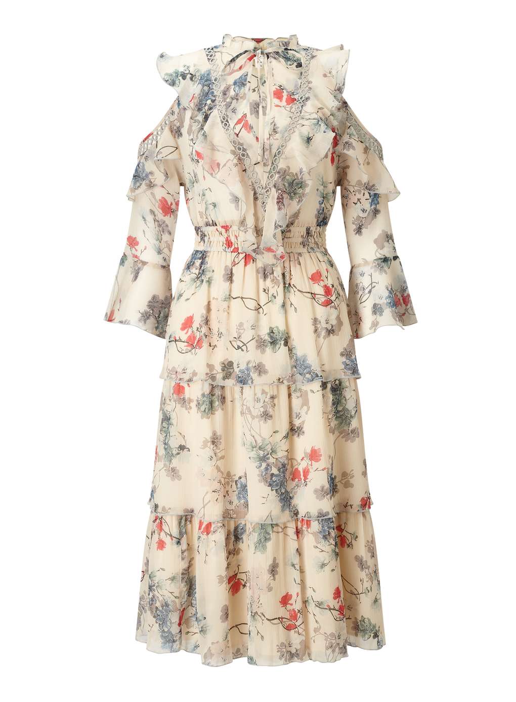 Miss Selfridge Floral Tiered Dress