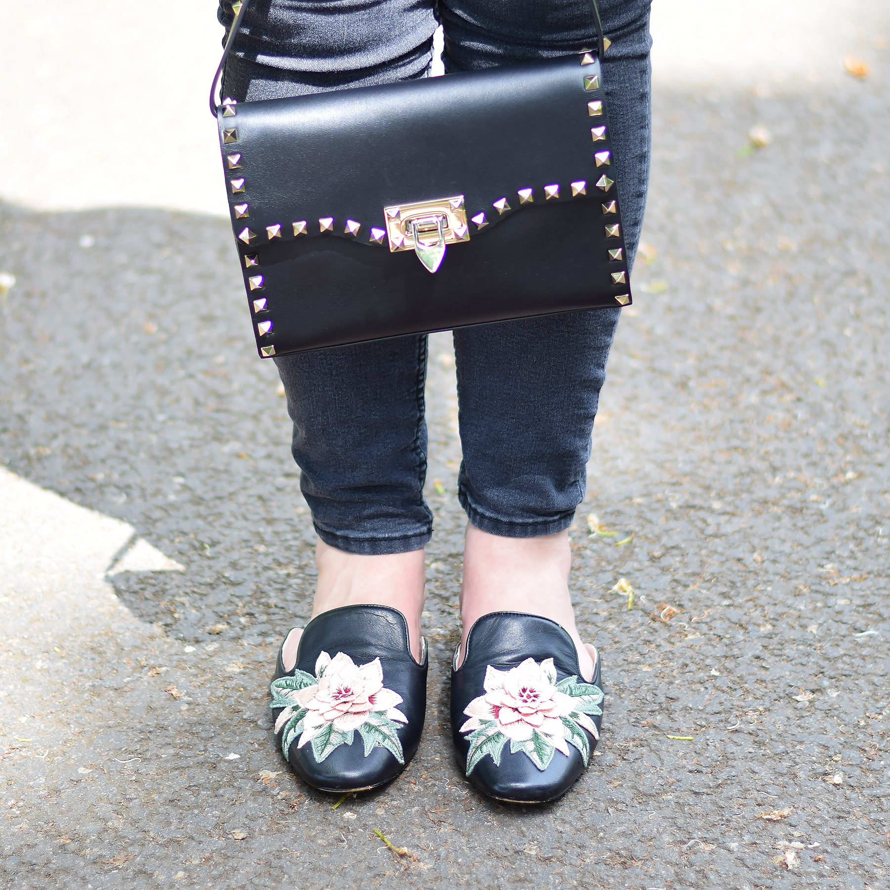 Floral Embroidered shoes Outfit Ideas