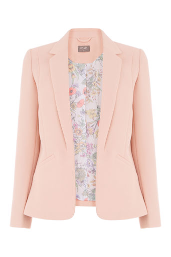 Pastel Pink Blazer Outfit Ideas JacquardFlower