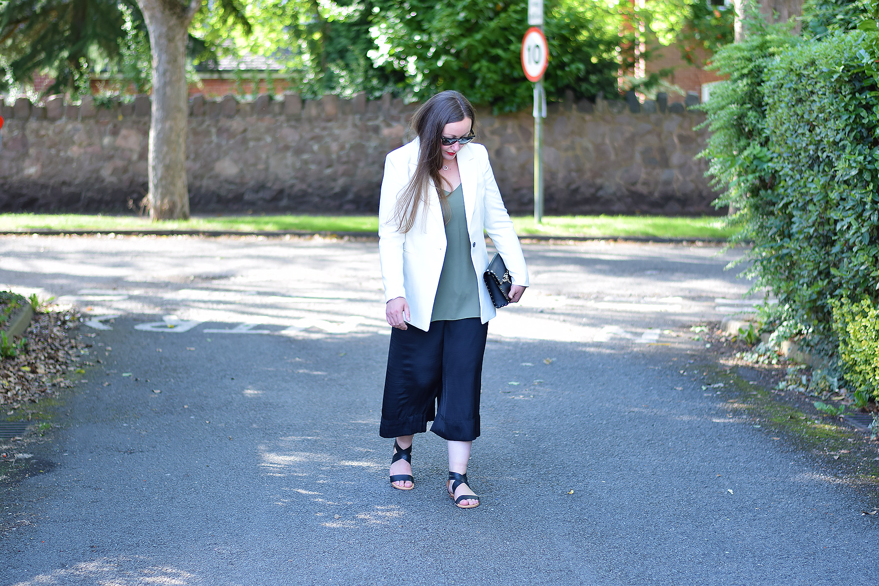 How to style cropped trousers with a blazer
