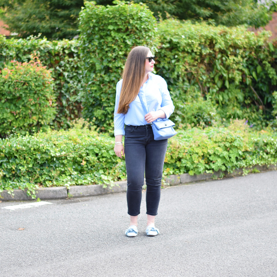 cornflower blue outfit