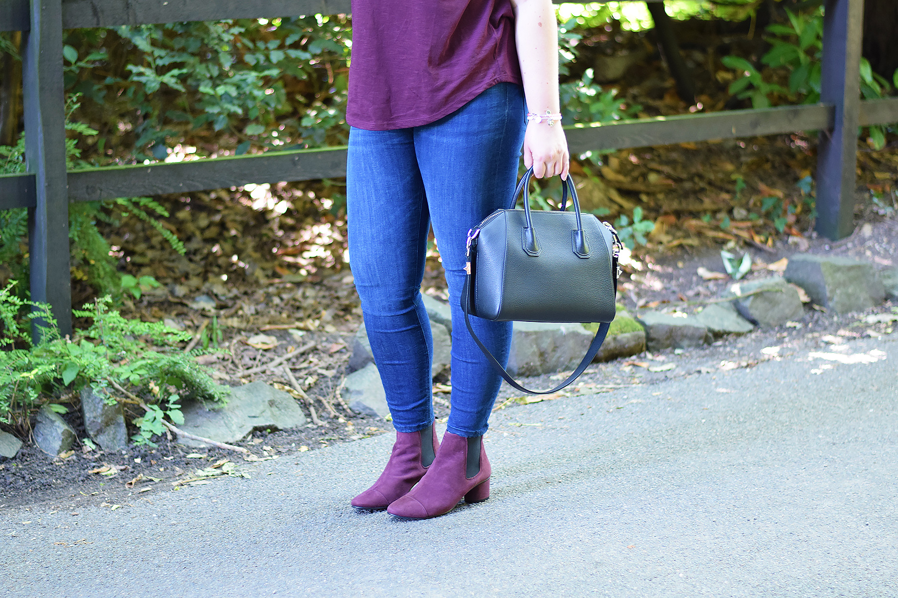 How to wear oxblood ankle boots