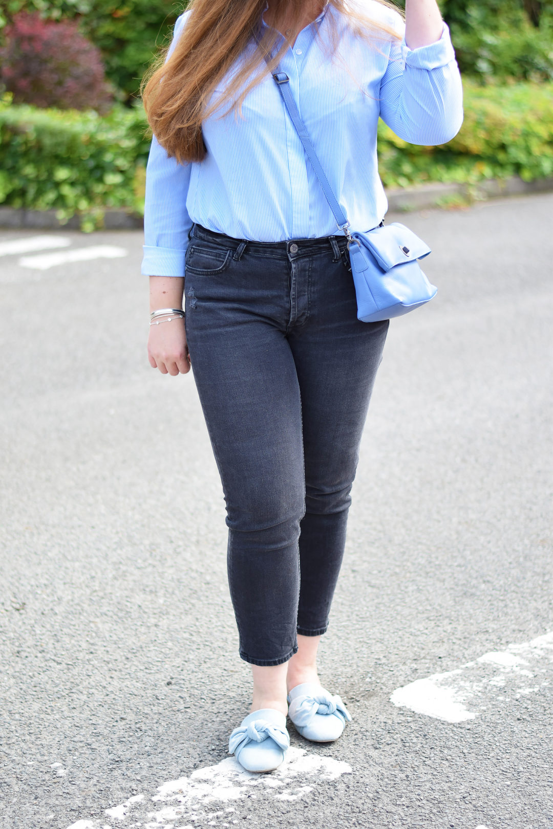 Cornflower Blue Outfit Idea JacquardFlower