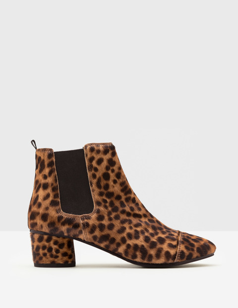 Boden Henley Boots Leopard Print