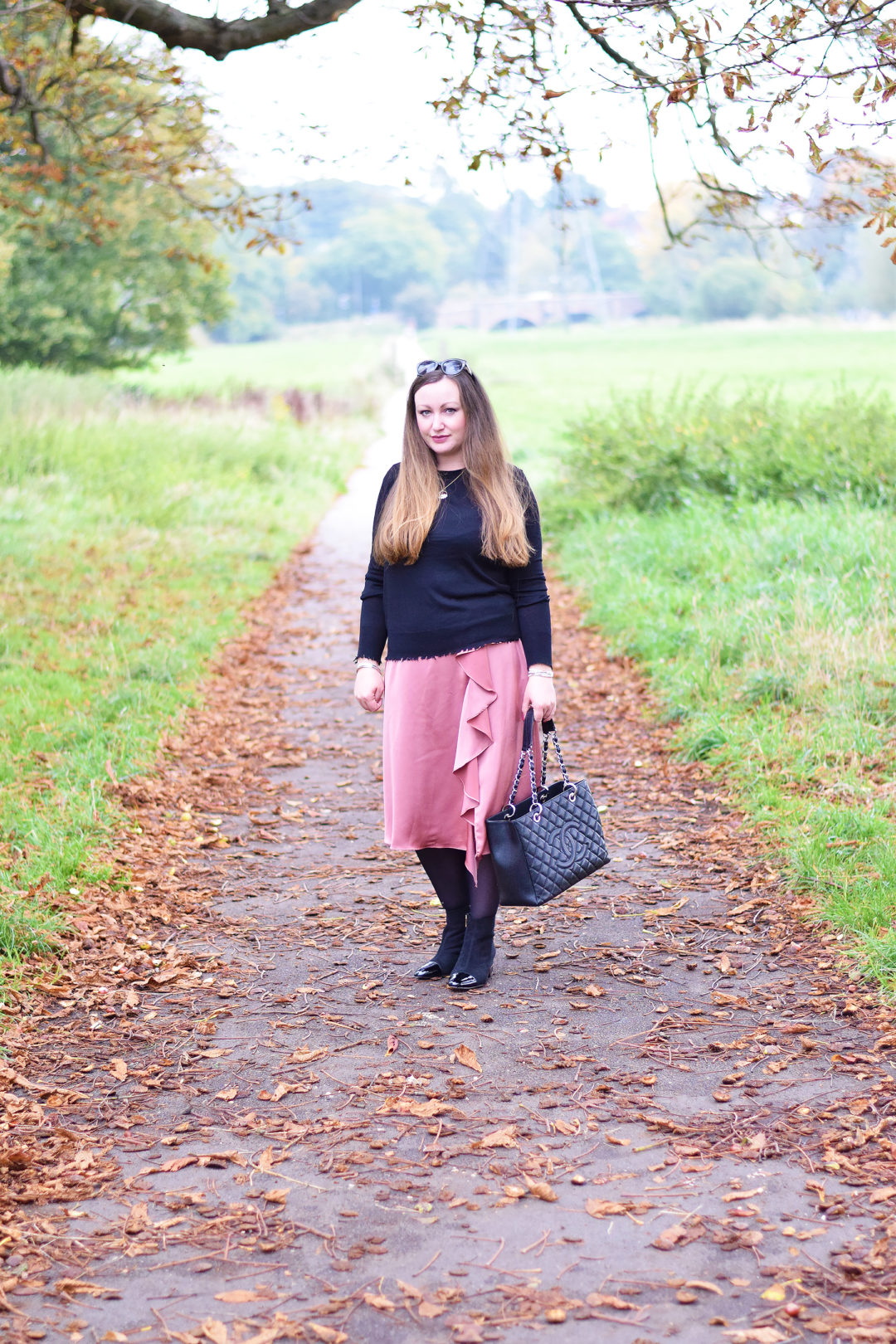 Satin Skirt Outfit