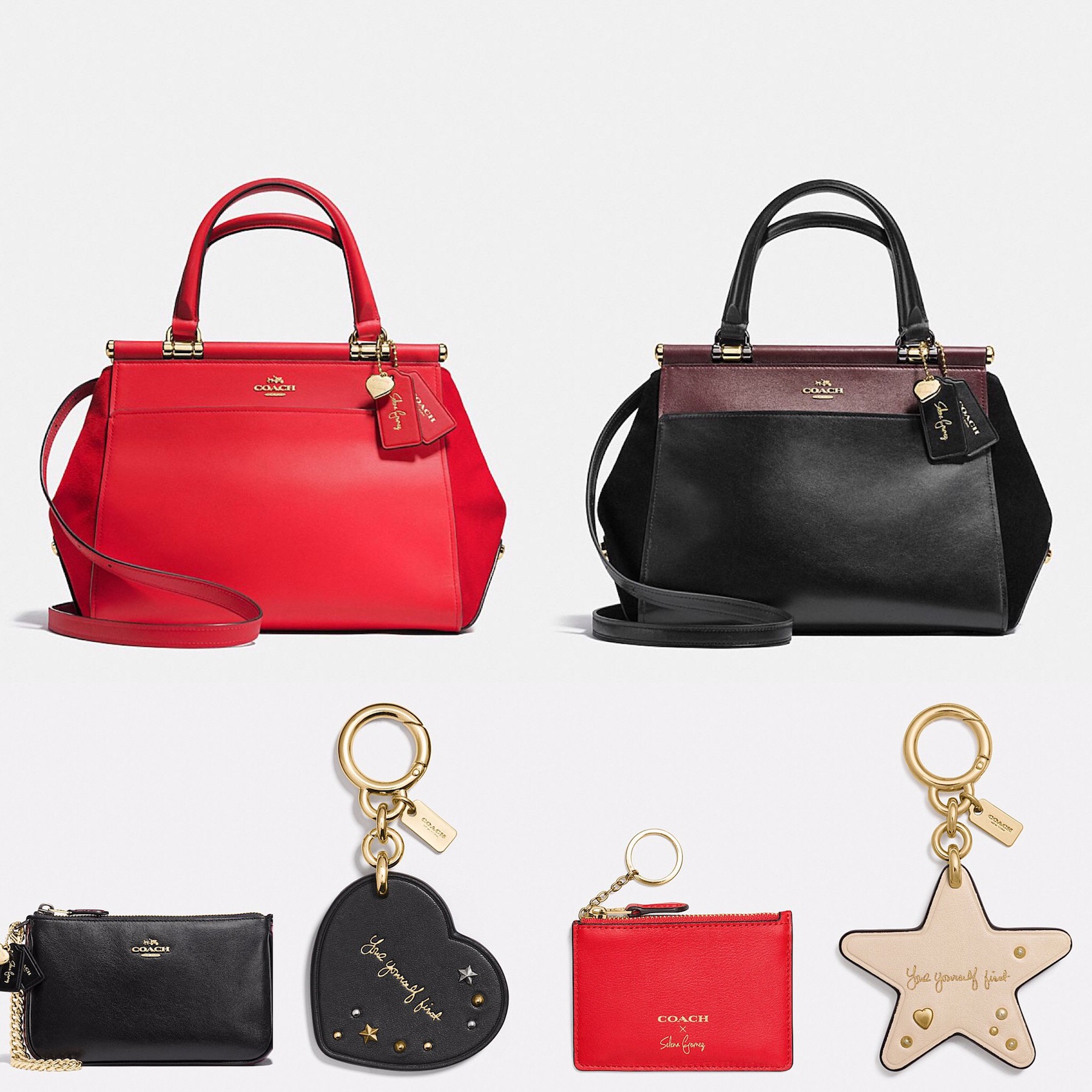 Coach x Selena Gomez Collaboration Collection of handbags and accessories
