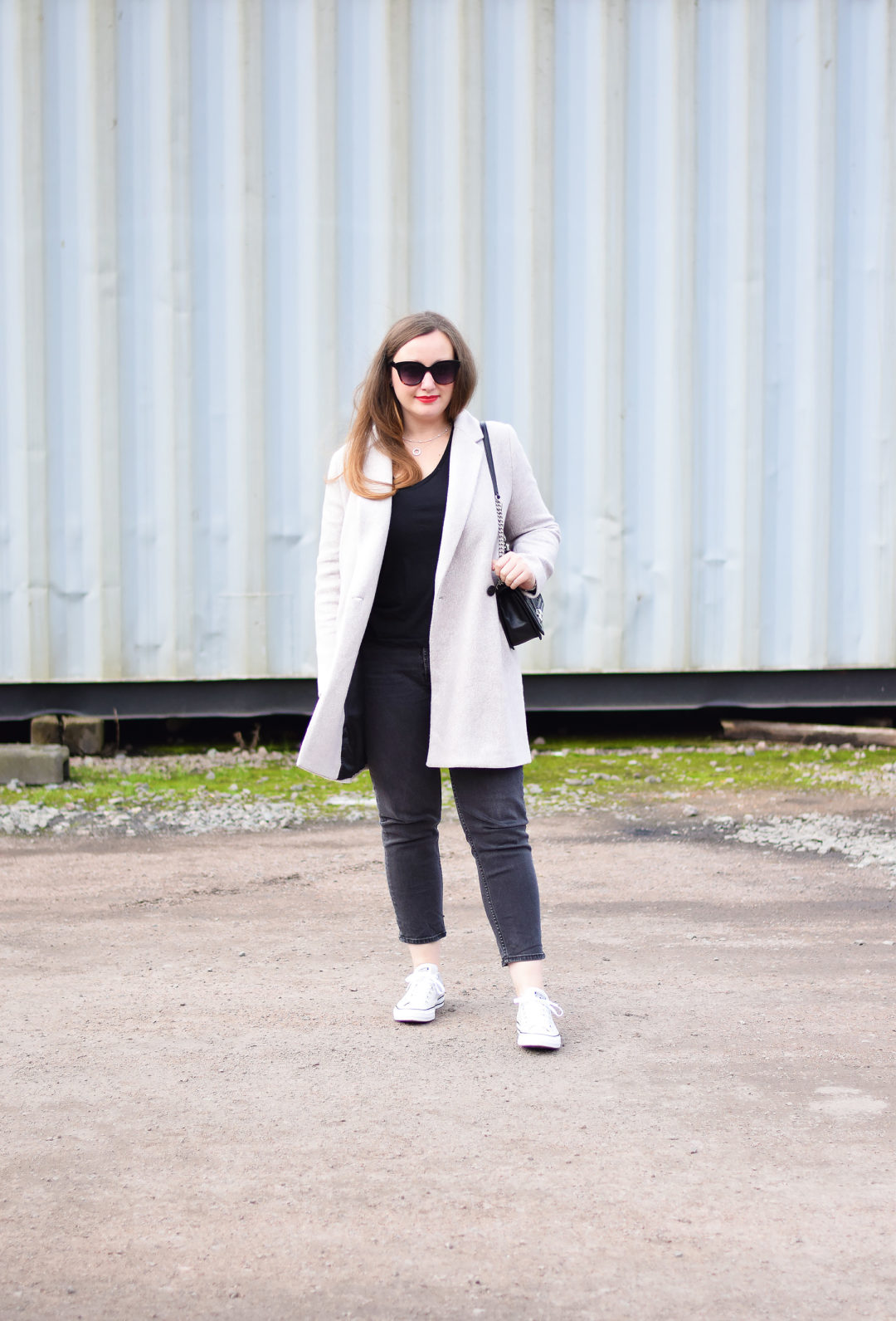 Light Grey Coat Outfit – JacquardFlower