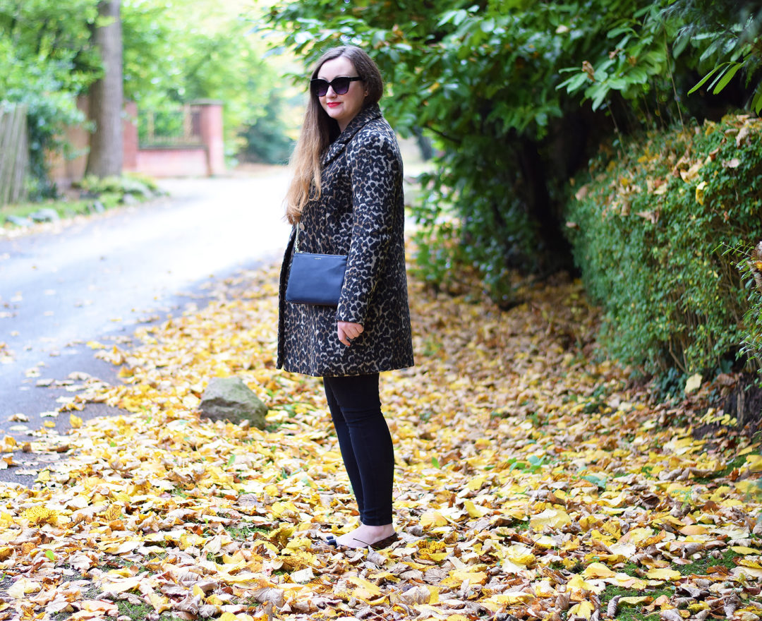 Leopard Print Coat And Sandro Addict Bag