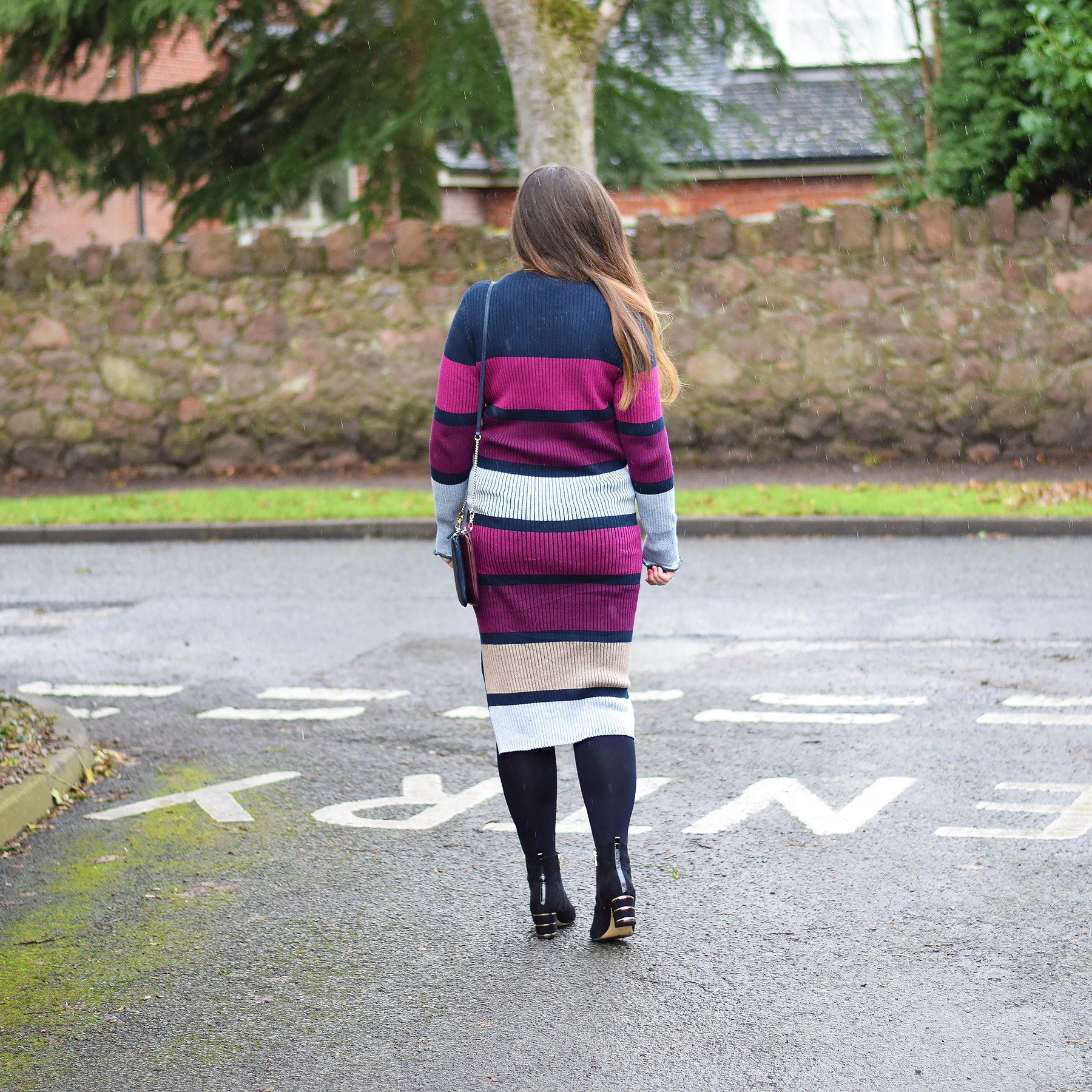 How to style a striped jumper dress