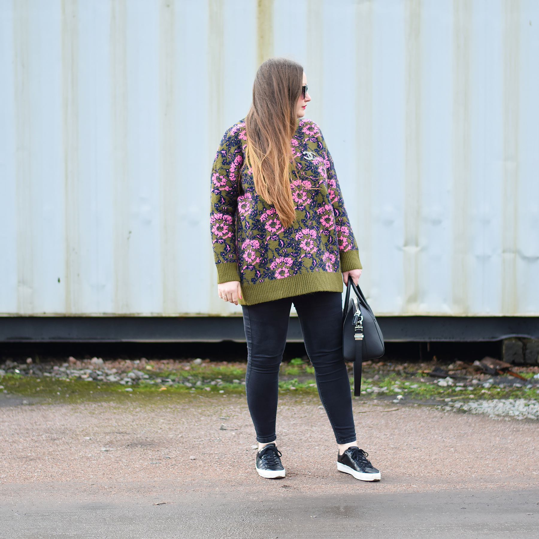 zara floral jumper