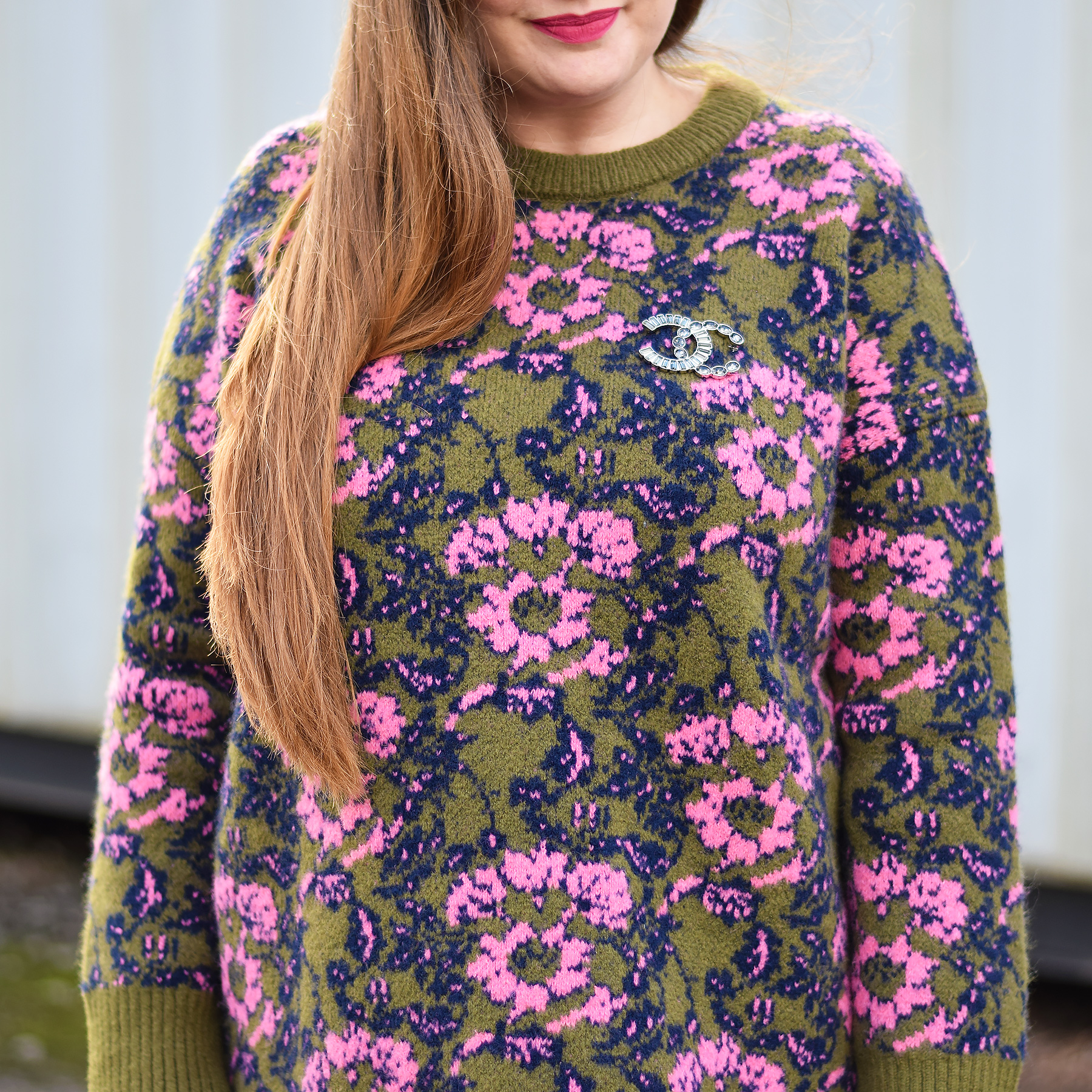 zara floral jumper