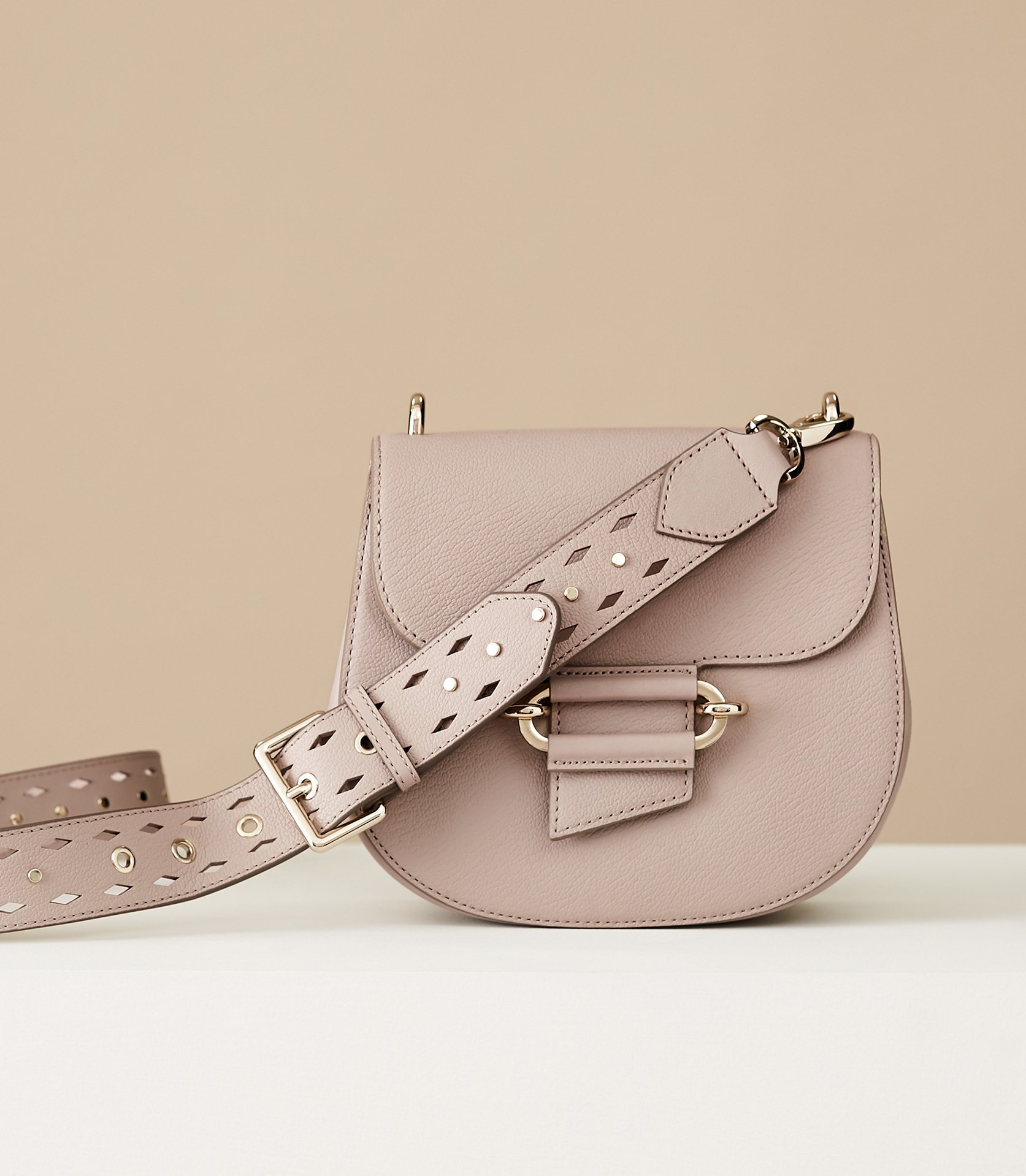 Reiss Maltby Leather Cross Body Bag