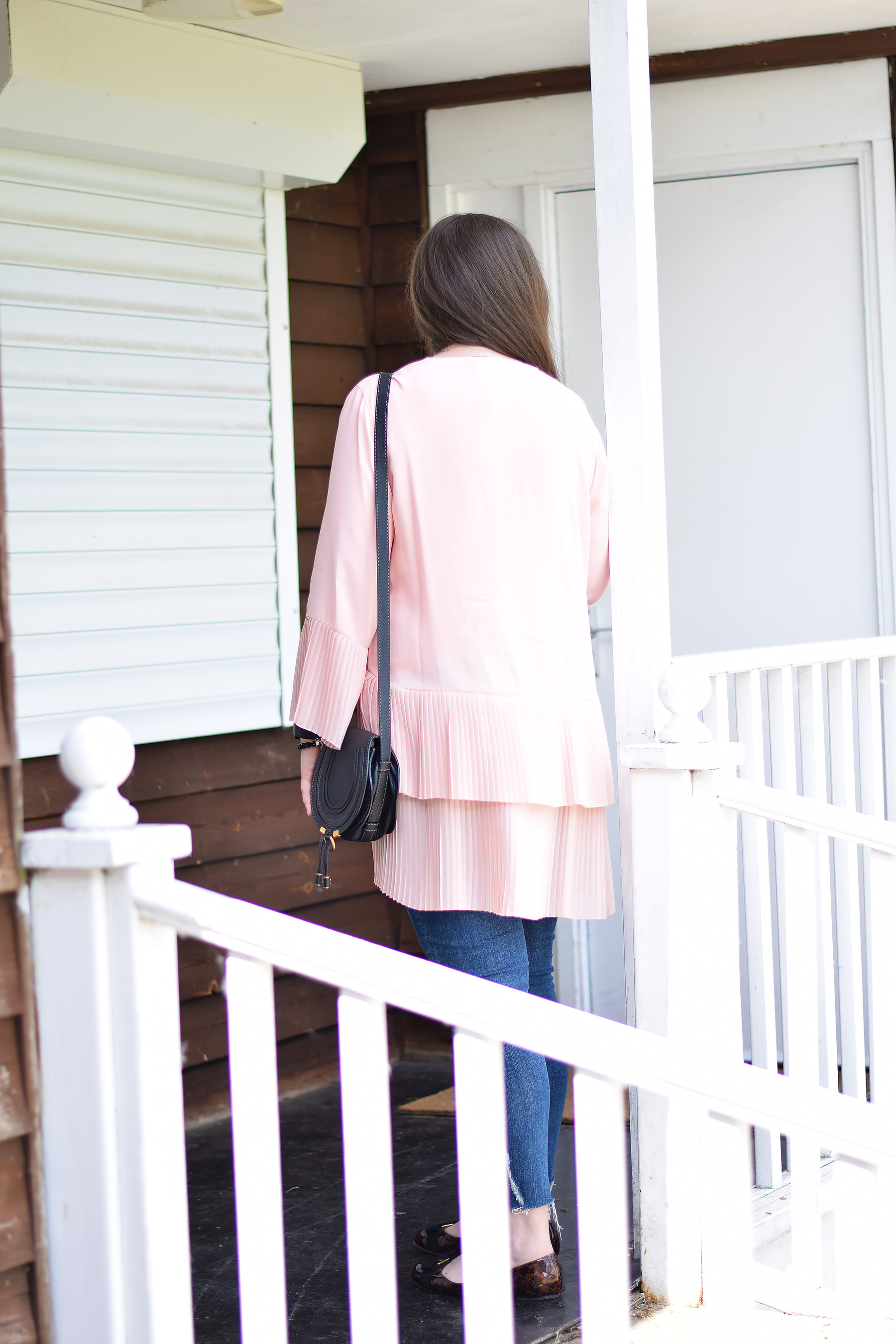 Zara pastel pink blouse ss18