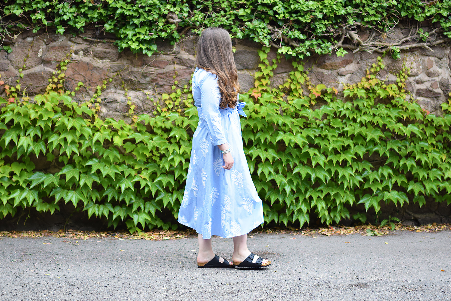 Birkenstock Arizona With A Dress Outfit JacquardFlower