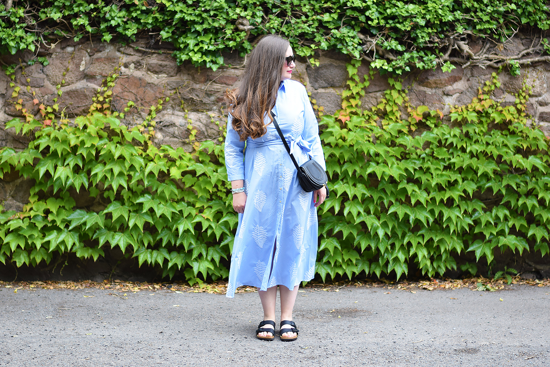 zara striped tunic with embroidery