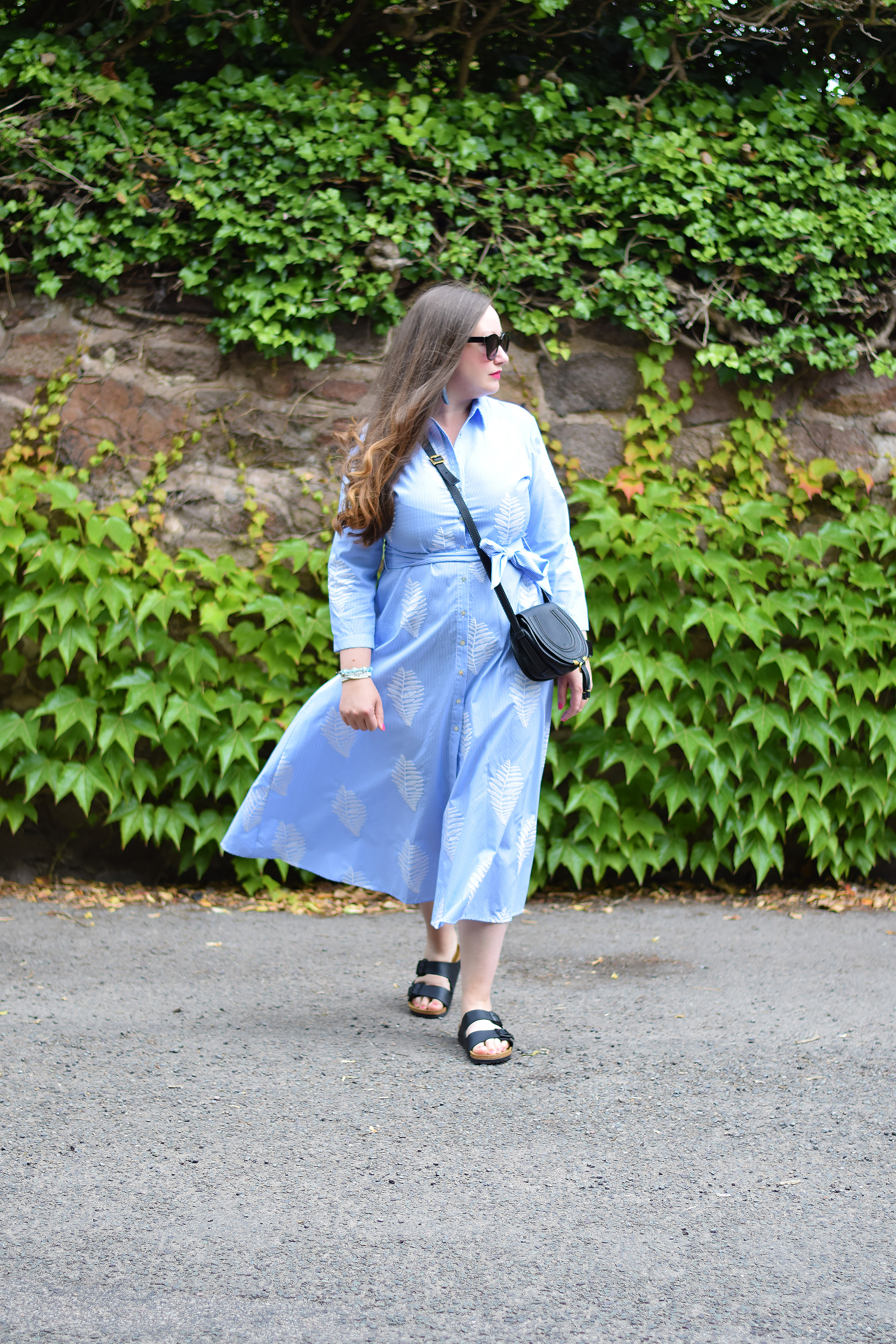 dress with birkenstocks