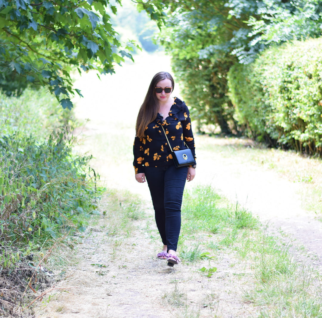 Ganni Fairfax Georgette Blouse JacquardFlower