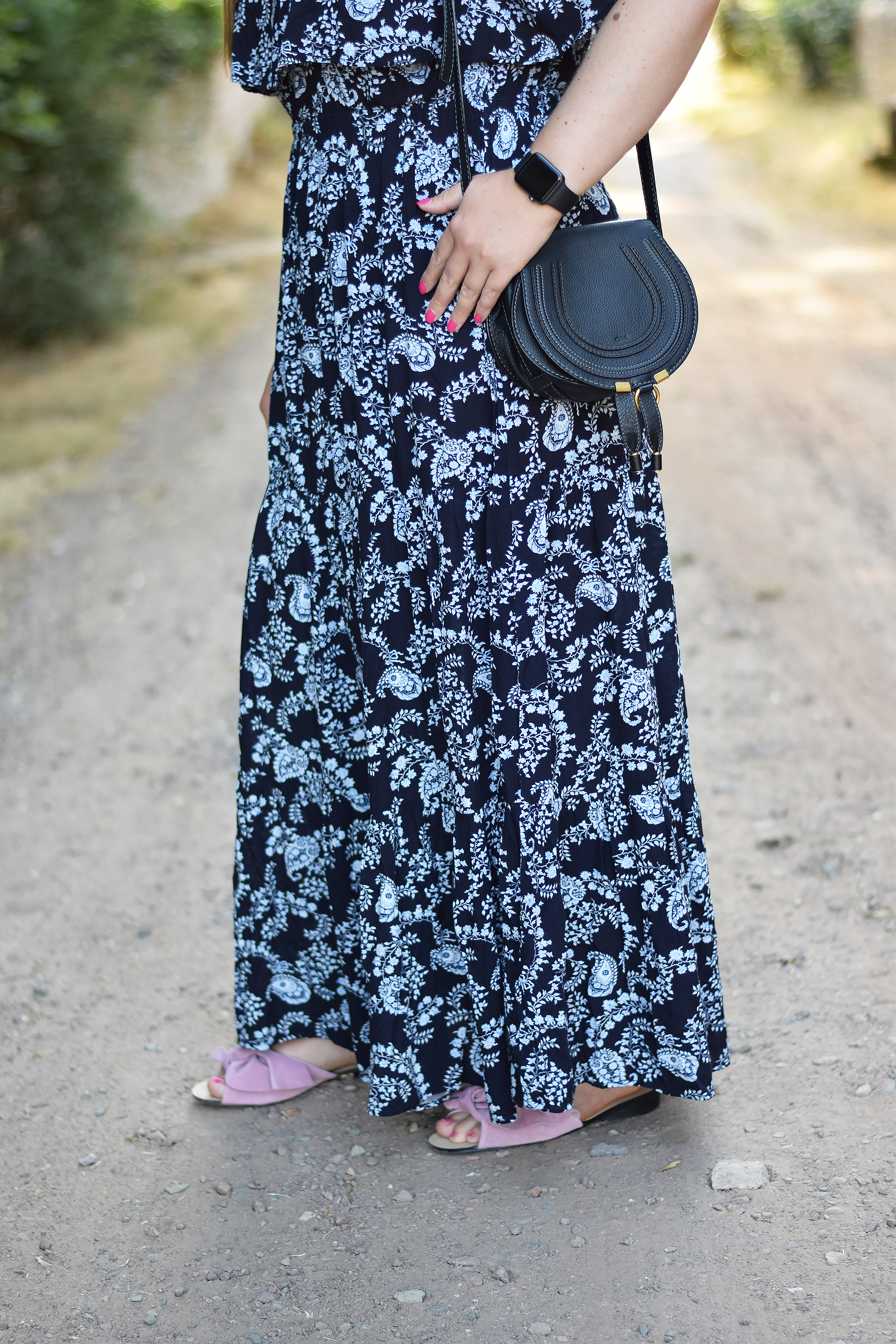 Off The Shoulder Floral Maxi Dress Outfit – JacquardFlower