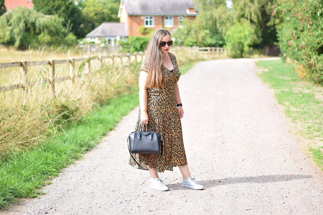 Maxi dress and trainers JacquardFlower