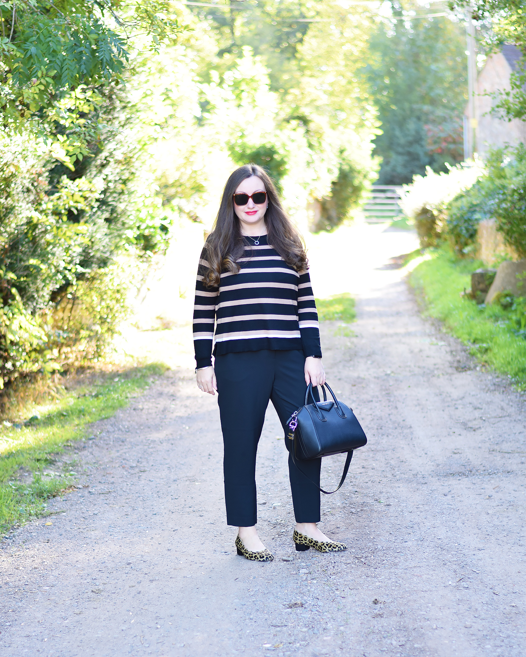 Leopard Print Shoes Office Outfit JacquardFlower