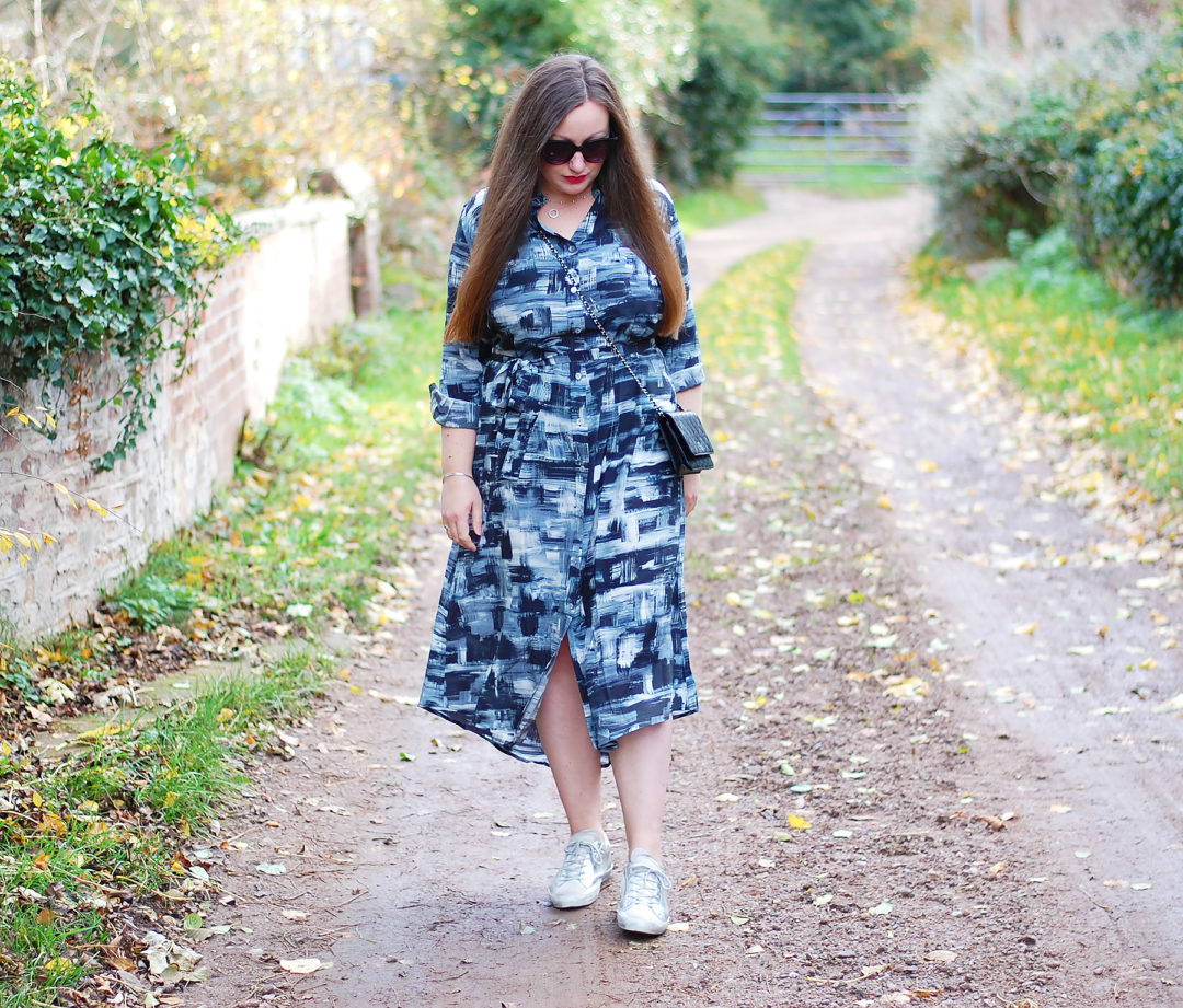 Styling a silk dress in the autumn