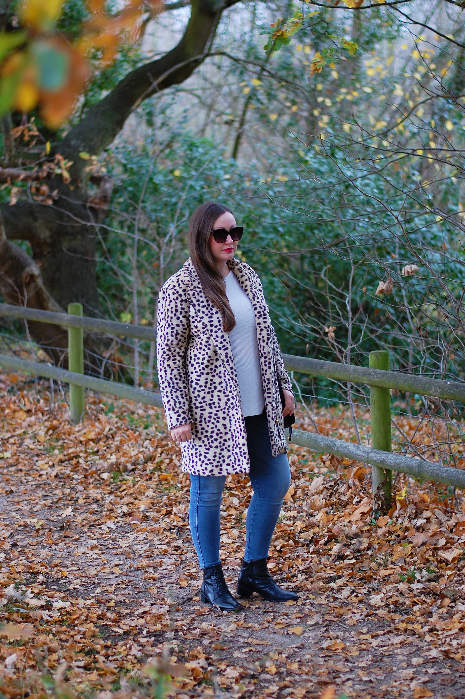 Capsule Wardrobe Patterned Coat Outfit