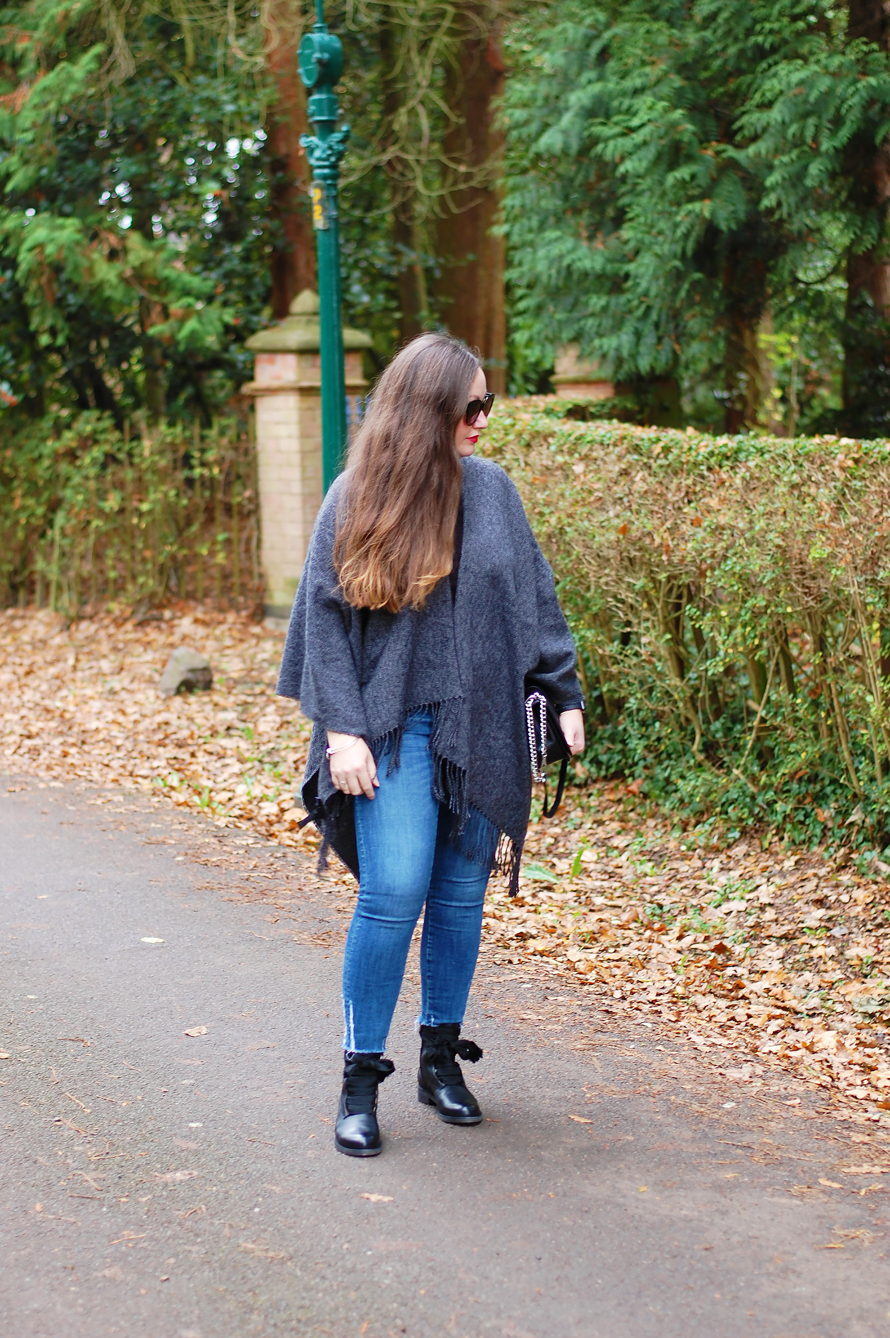 Edgy Poncho Outfit