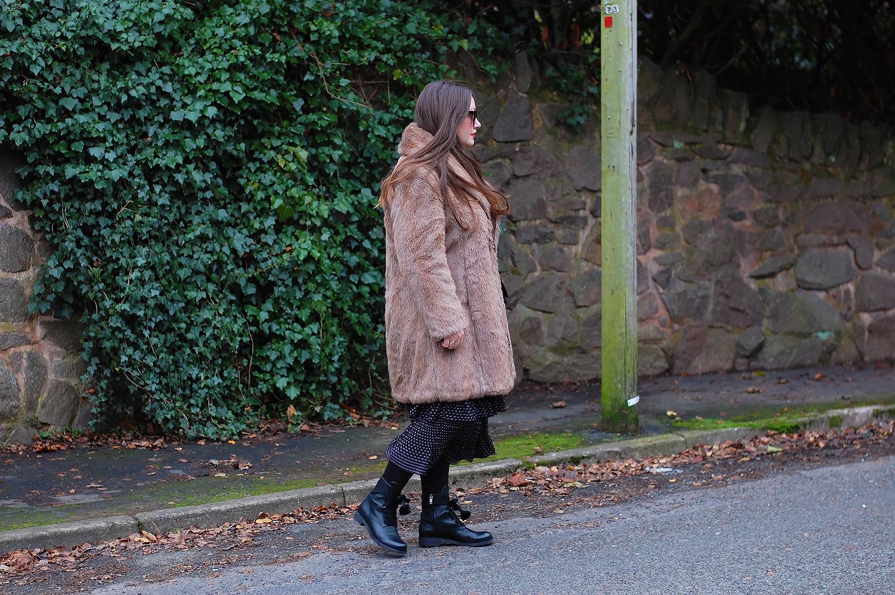 How to style a vintage faux fur coat