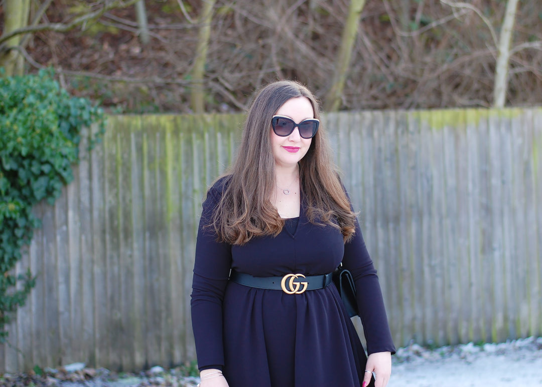 Belted Trapeze Dress