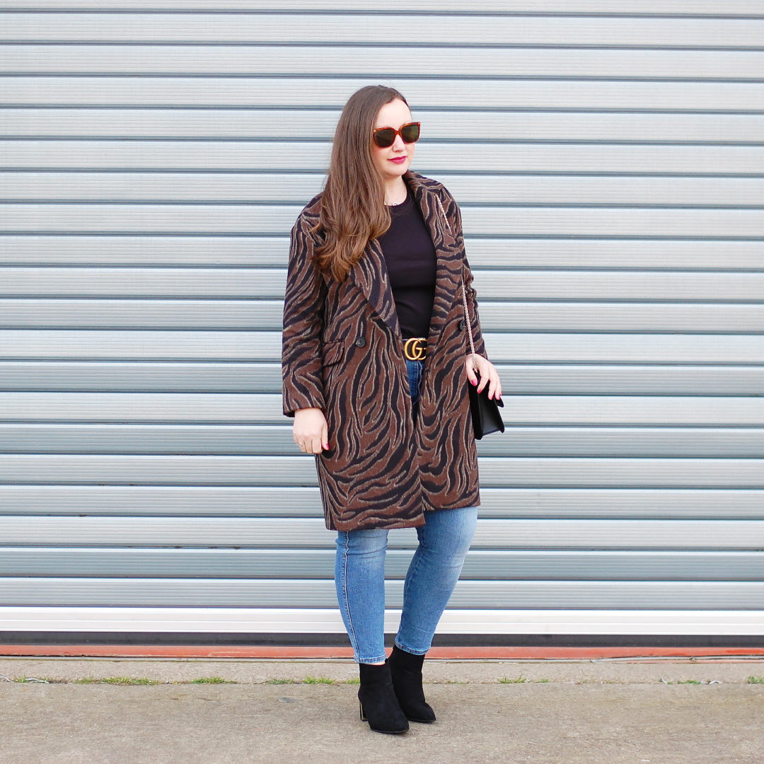 TIGER PRINT COAT OUTFIT