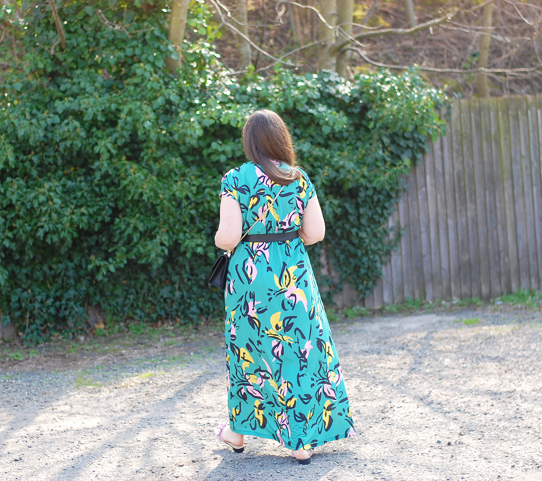 SS19 floral maxi dress outfit