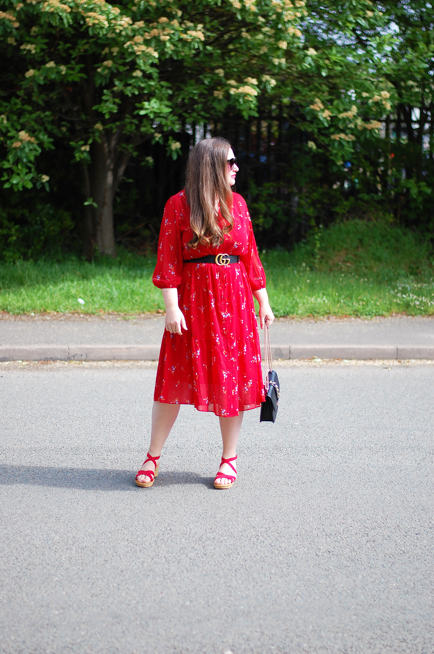 Lotus Shoes Red Nora Wedge Sandals