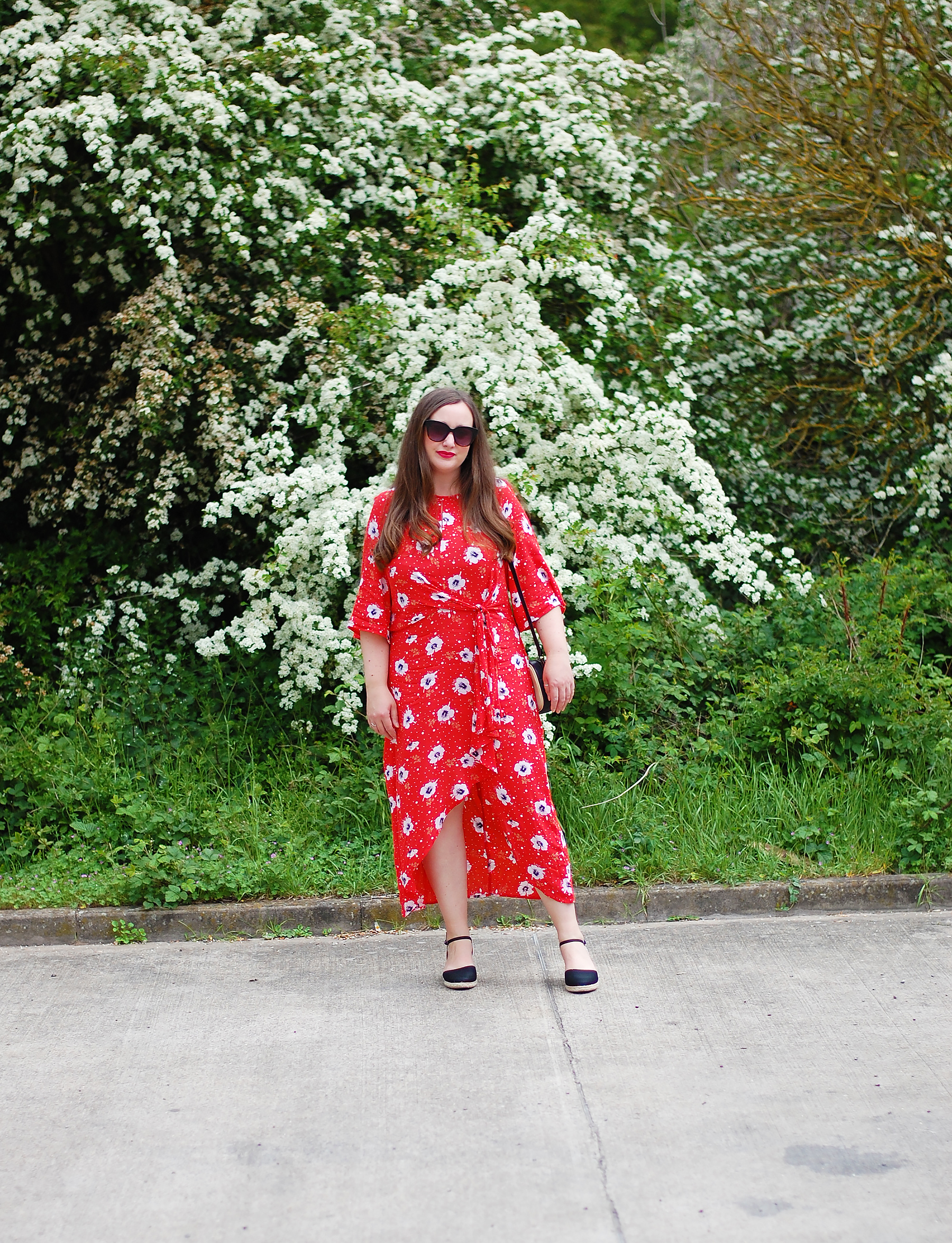 Roman Originals Hibiscus Print dress