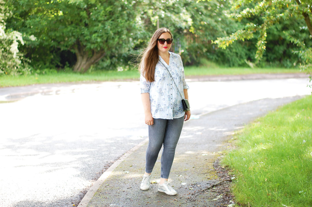 Ethical Floral Print Blouse Outfit