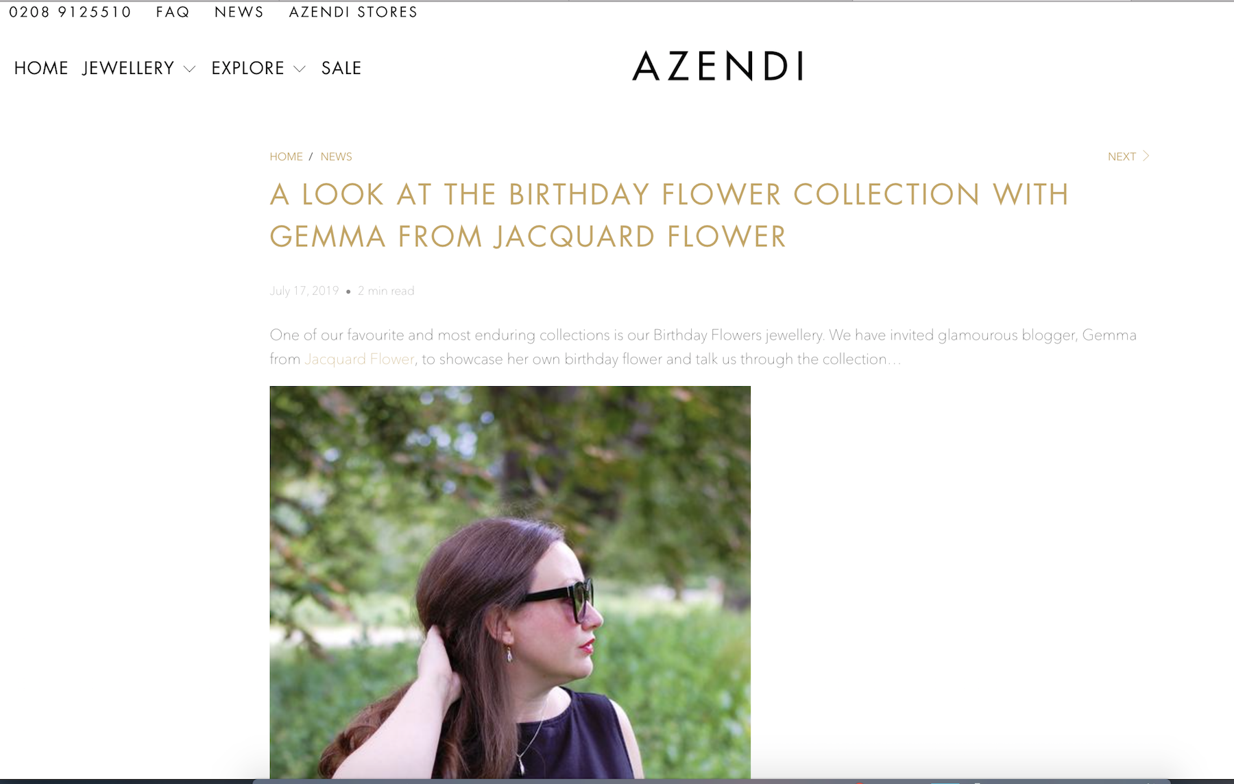 A look at the birthday Flower Collection With Azendi
