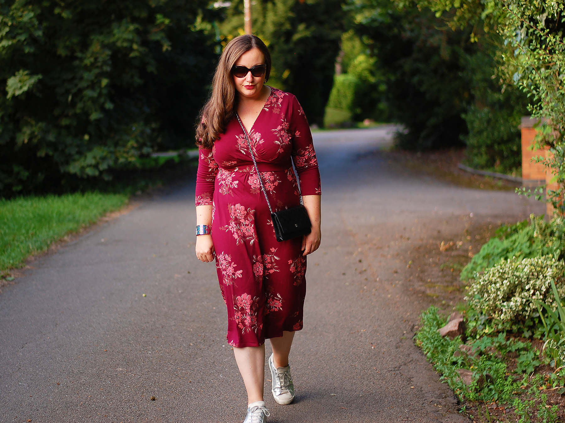 Bamboo and cotton Floral Midi dress outfit