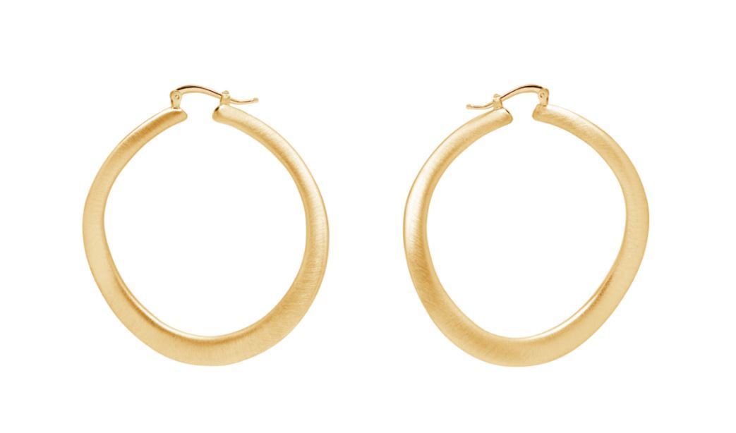 Georgiana Scott La Satina Wave Reverso Hoops