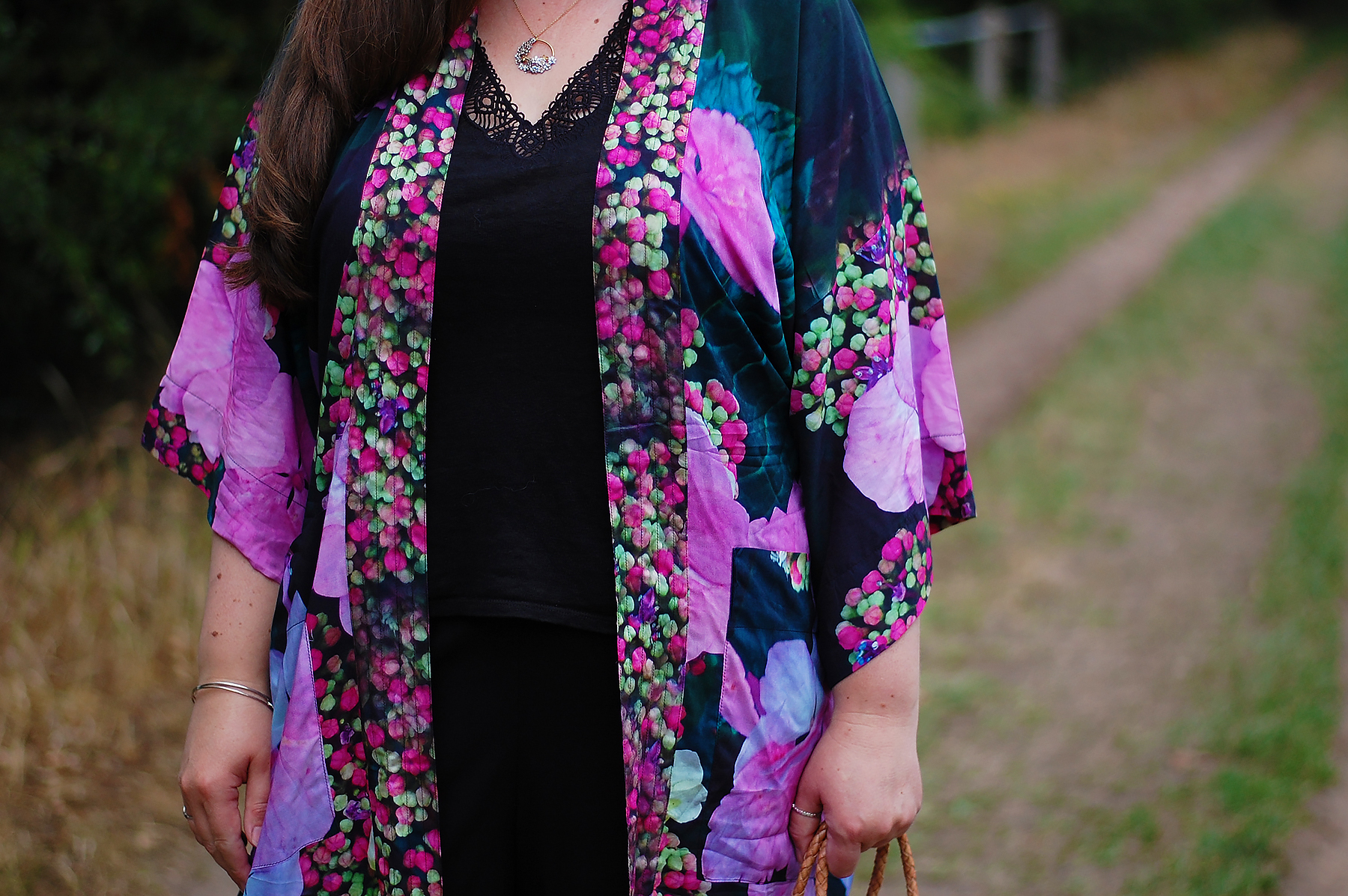 colourful kimono outfit
