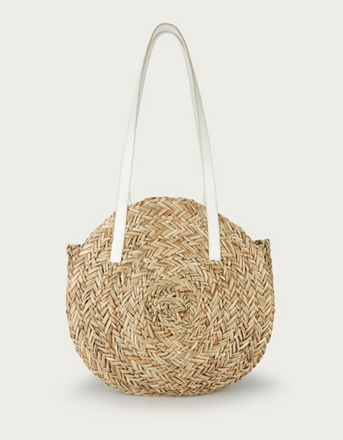 the white company moon straw basket bag