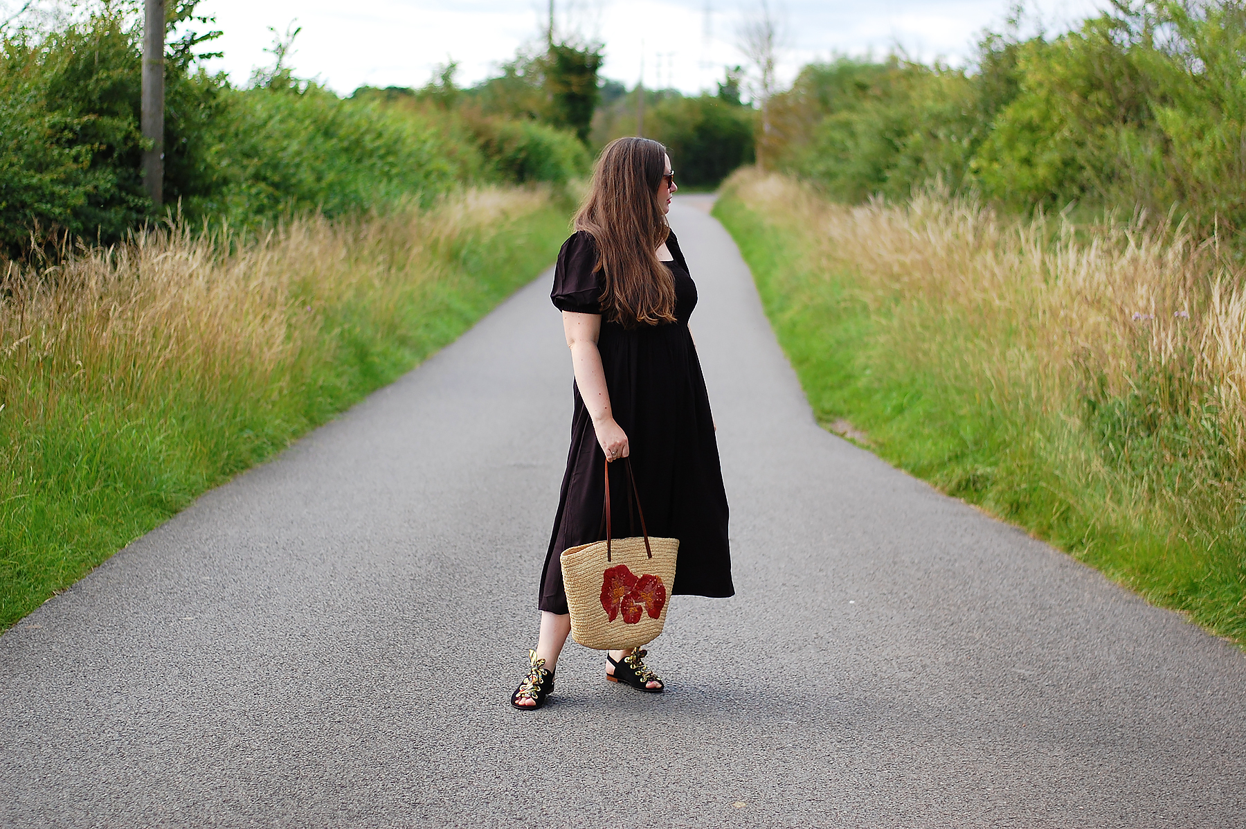 Black summer dress outfit