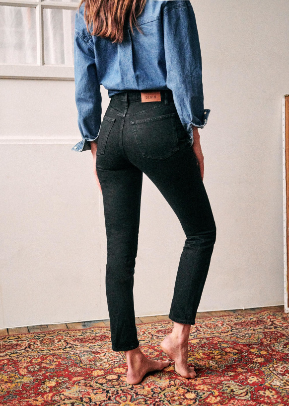 Sezane The Brut Sexy Eco Friendly Black Jeans