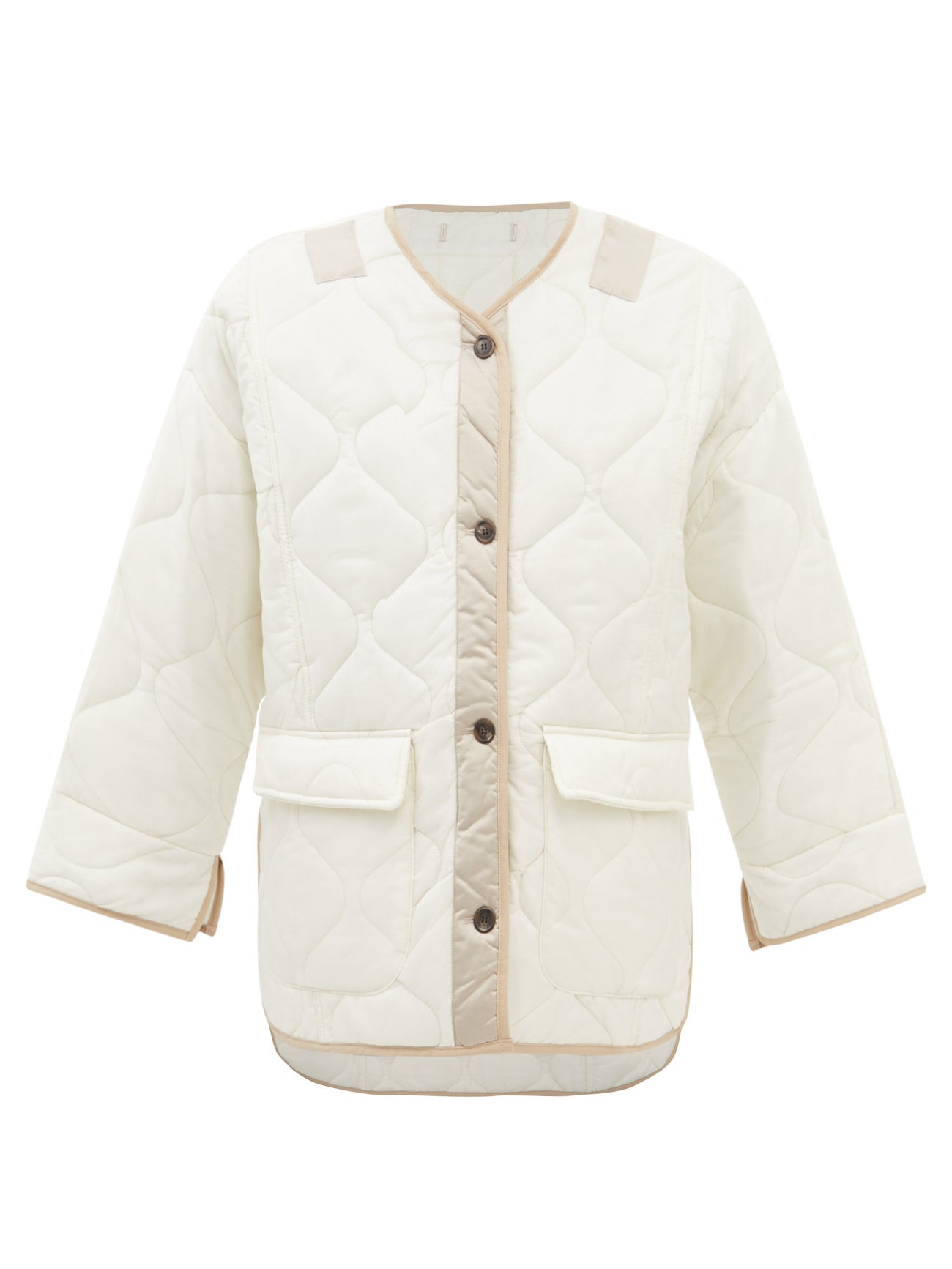 The Frankie Shop Teddy quilted shell coat