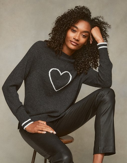 The White Company Cashmere Heart Jumper