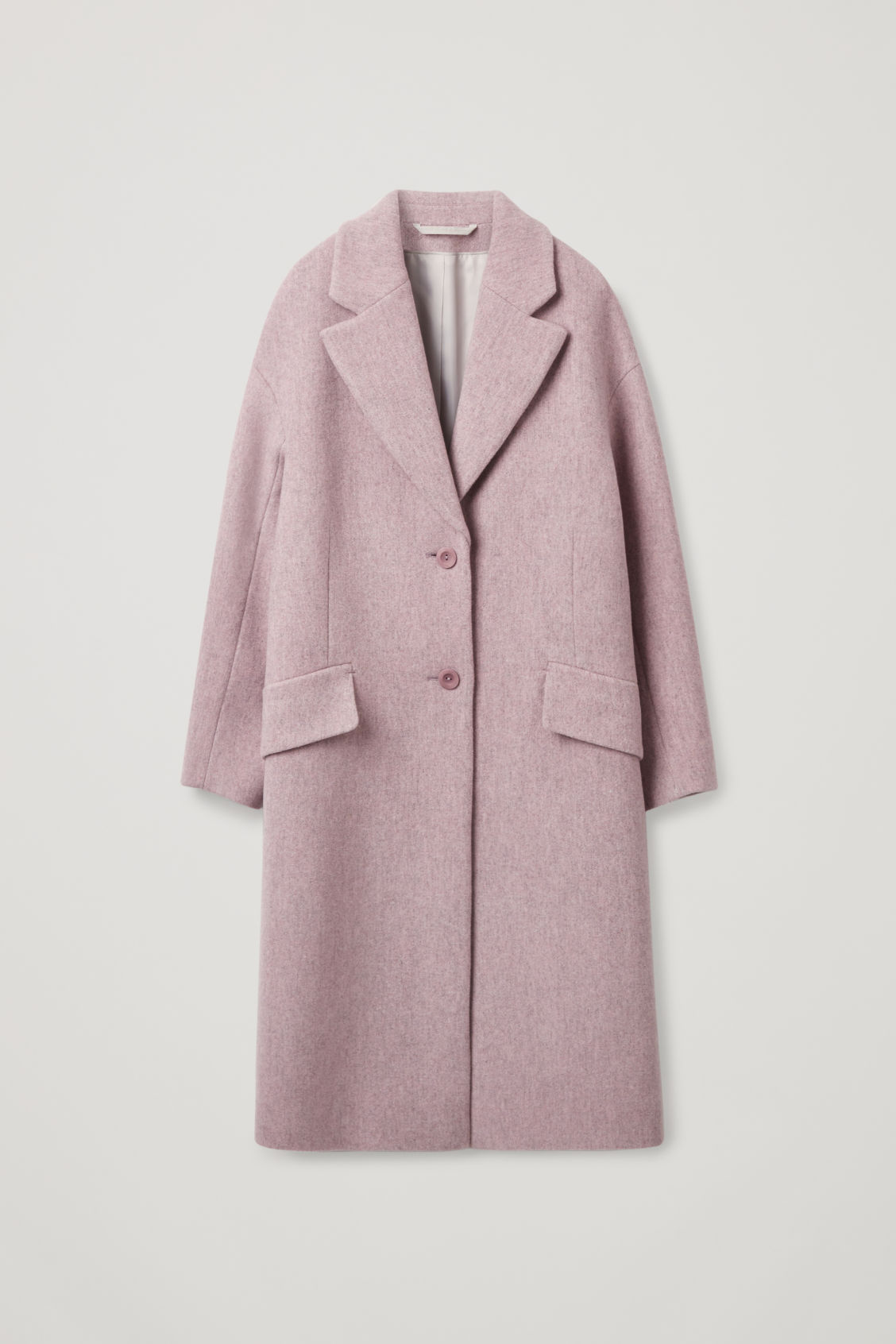 COS dusty pink wool coat