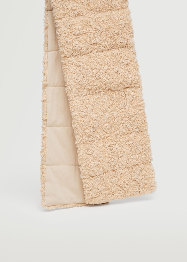 mango Faux Shearling Scarf